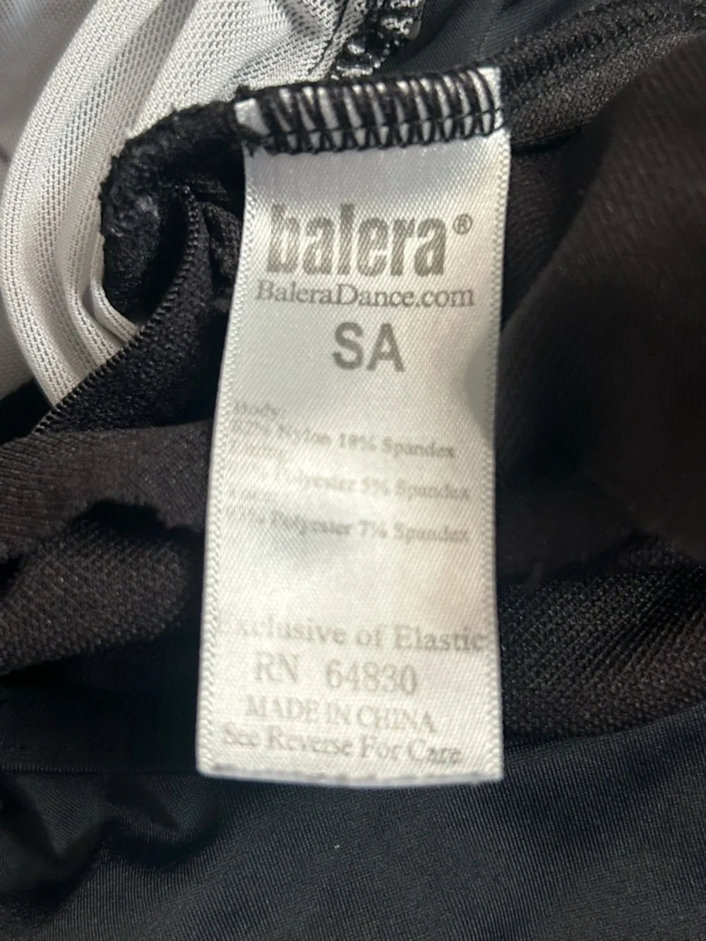 balera Black Tank One-Piece Leotard - Picture 9 of 9